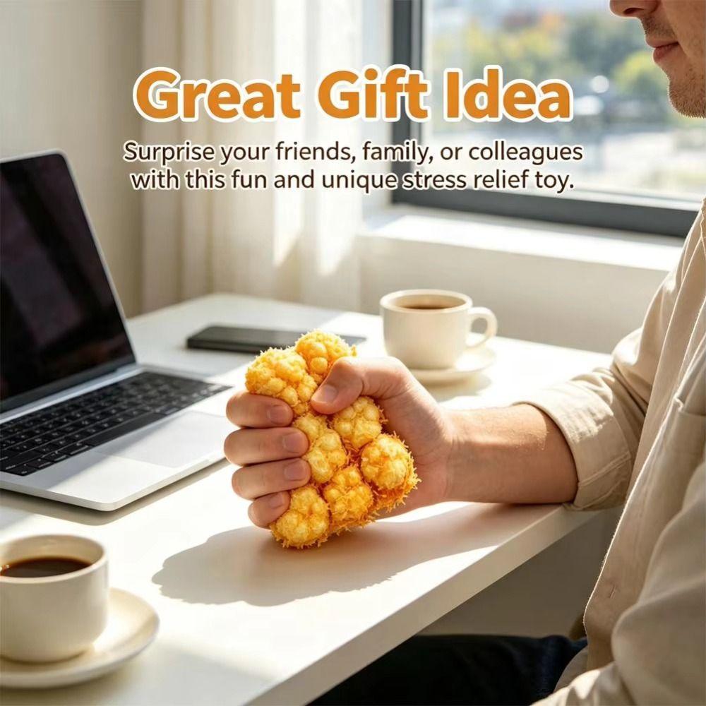 Cat Paw Fried Food SqueezeToy Fried Meatball Simulated Food Squeeze Toy  Adult Use