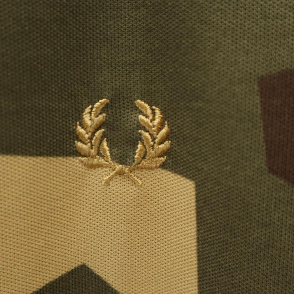 Fred Perry Made In Portugal Camouflage Pattern Track Jacket Men's Used