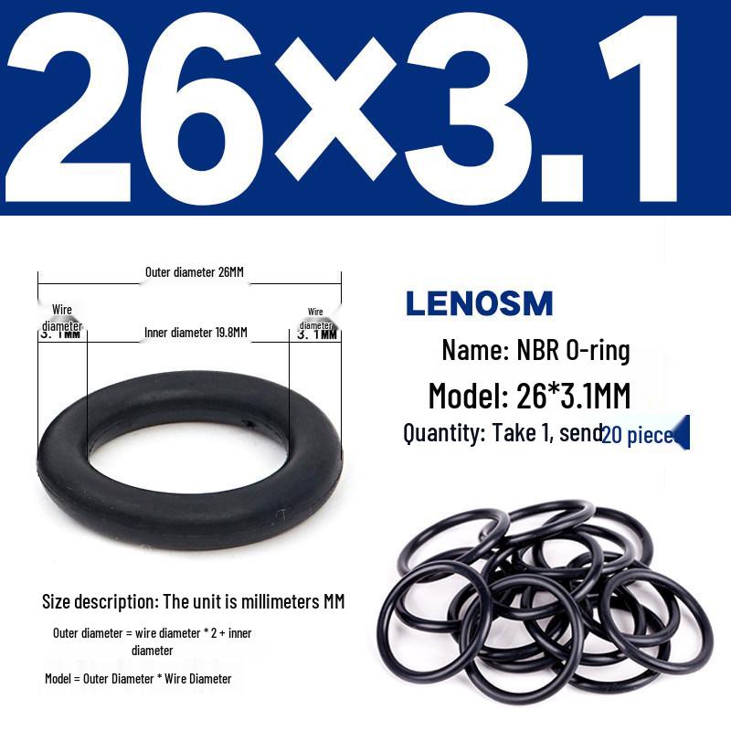 High-Pressure NBR Nitrile Rubber O-Ring Seal - Wear & Oil Resistant