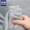 ROMON Men's 100% Cashmere Thickened Zipper Cardigan