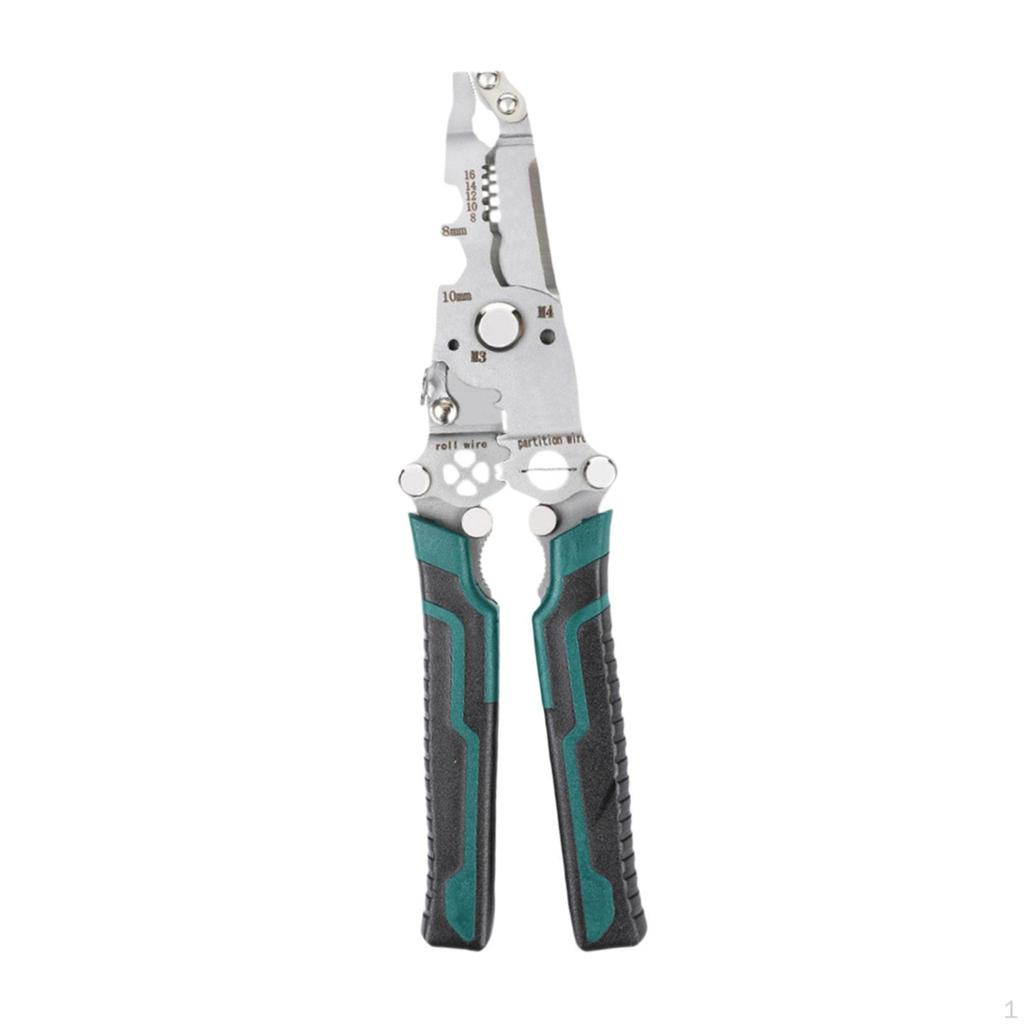Foldable Wire Stripper Crimper Plier Crimping Tool Hand Cutter for Industrial Winding
