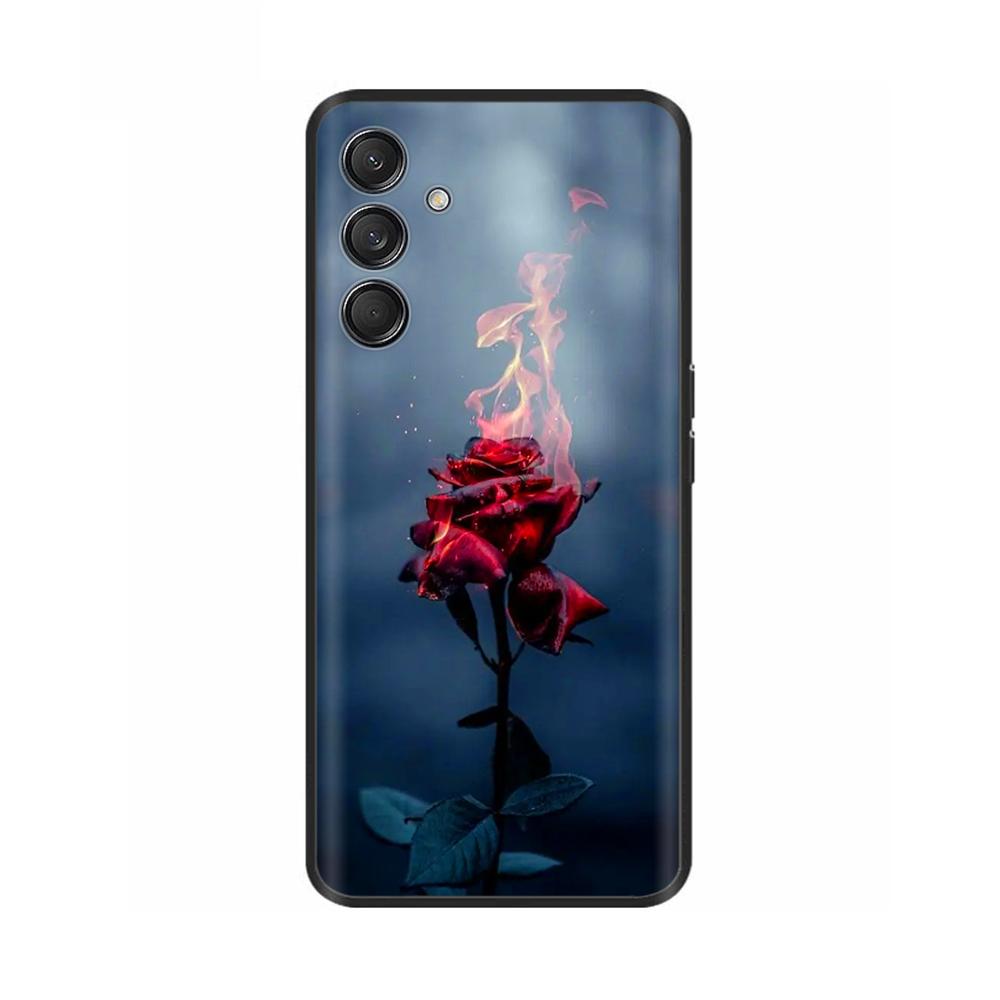 Case For Samsung Galaxy M15 M55 F15 5G Soft Silicone Back Cover For Samsung M15 SM-M156B M556B Phone Protective Shell Cases Para