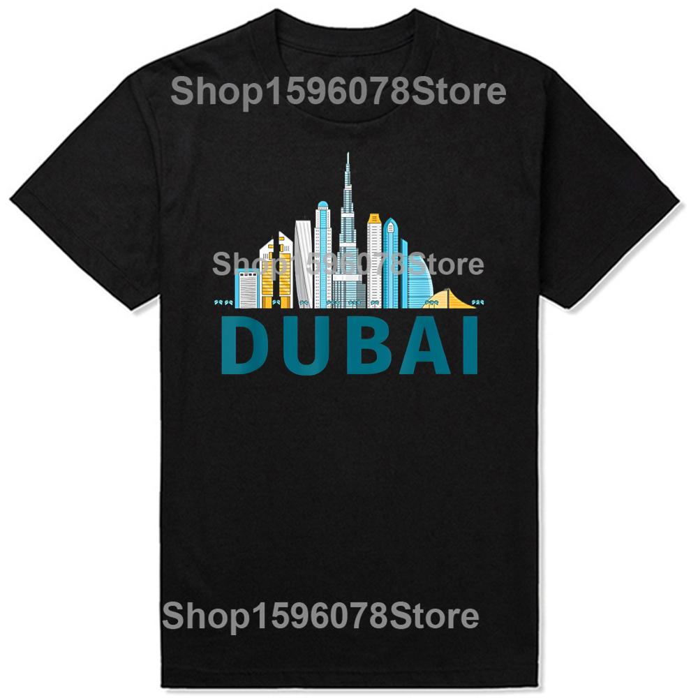 Funny Dubai Classic T-Shirt Summer Men Women Clothing Fashion T Shirts Cotton Short Sleeve Oversized Loose T-shirt Tops