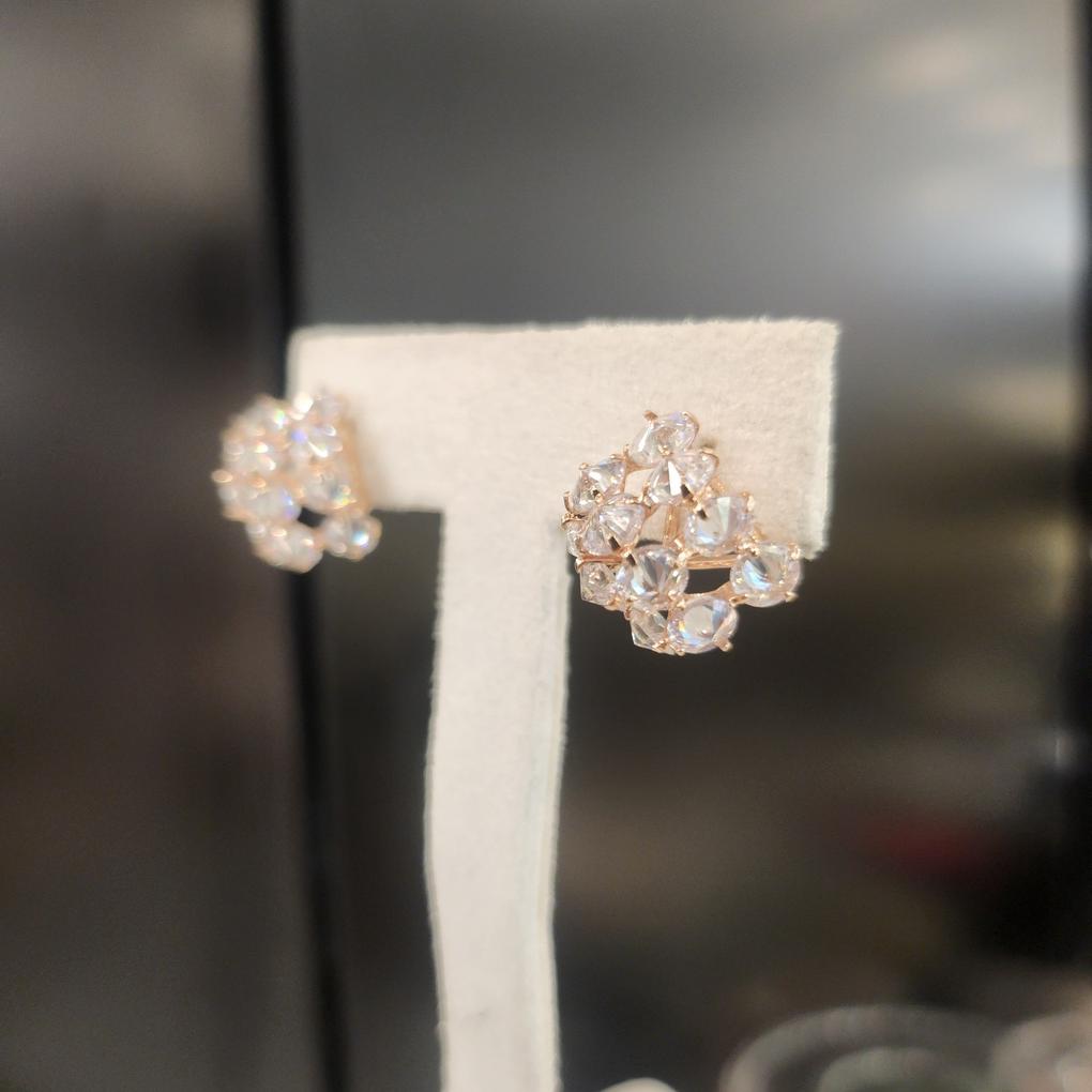 ARTRIA Round Square Ball E Earrings CHERET0031PKF