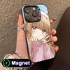 Angel Mahiru Shina Phone Case for iPhone 17 16 15 14 13 12 11 Air Pro Max Plus Colorful Silver MagSafe Cover