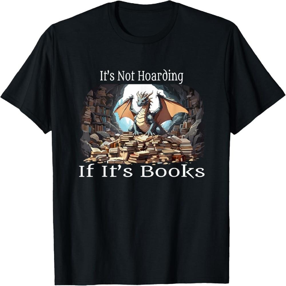 

Забавная футболка для любителей фэнтезийных драконов, дракон, загребающий книги XXXXXL чёрный