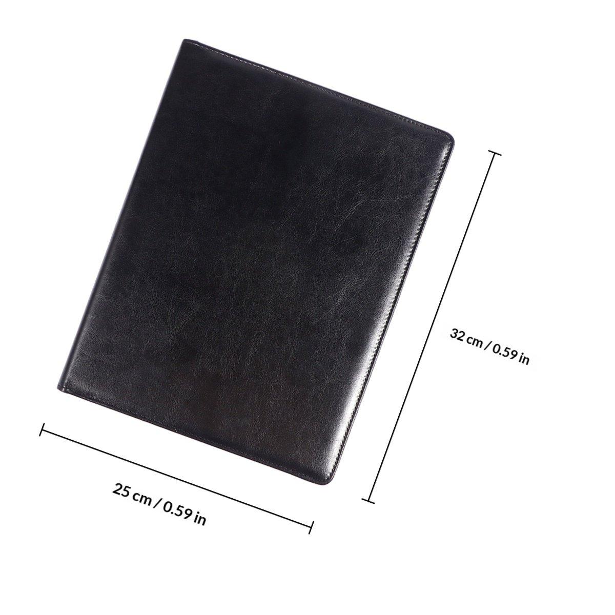 1Pcs Document Folder Waterproof Oil Resistant Office File Holder A4 Presentation Document Organizer чёрный