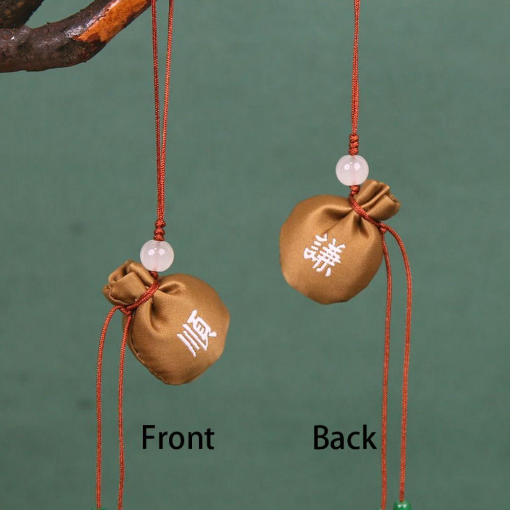 for Filled Fragrant Herbs Chinese Style Sachet Printing Tassel Small Pouch  Ladies