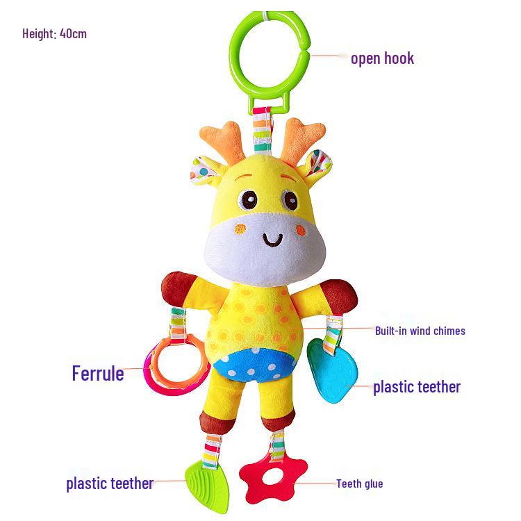 

Подвеска-погремушка для коляски и кроватки: Успокаивающая детская игрушка для автокресел