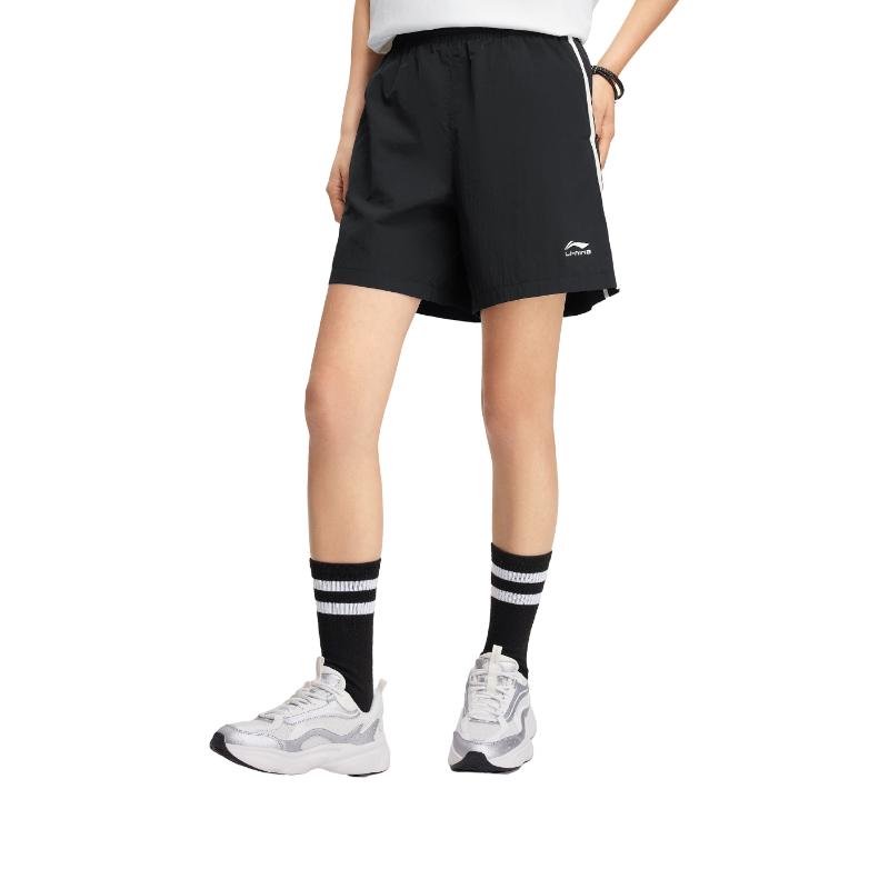 Li Ning Sports Life Collection Sports Shorts Women's Black AKSV600-1