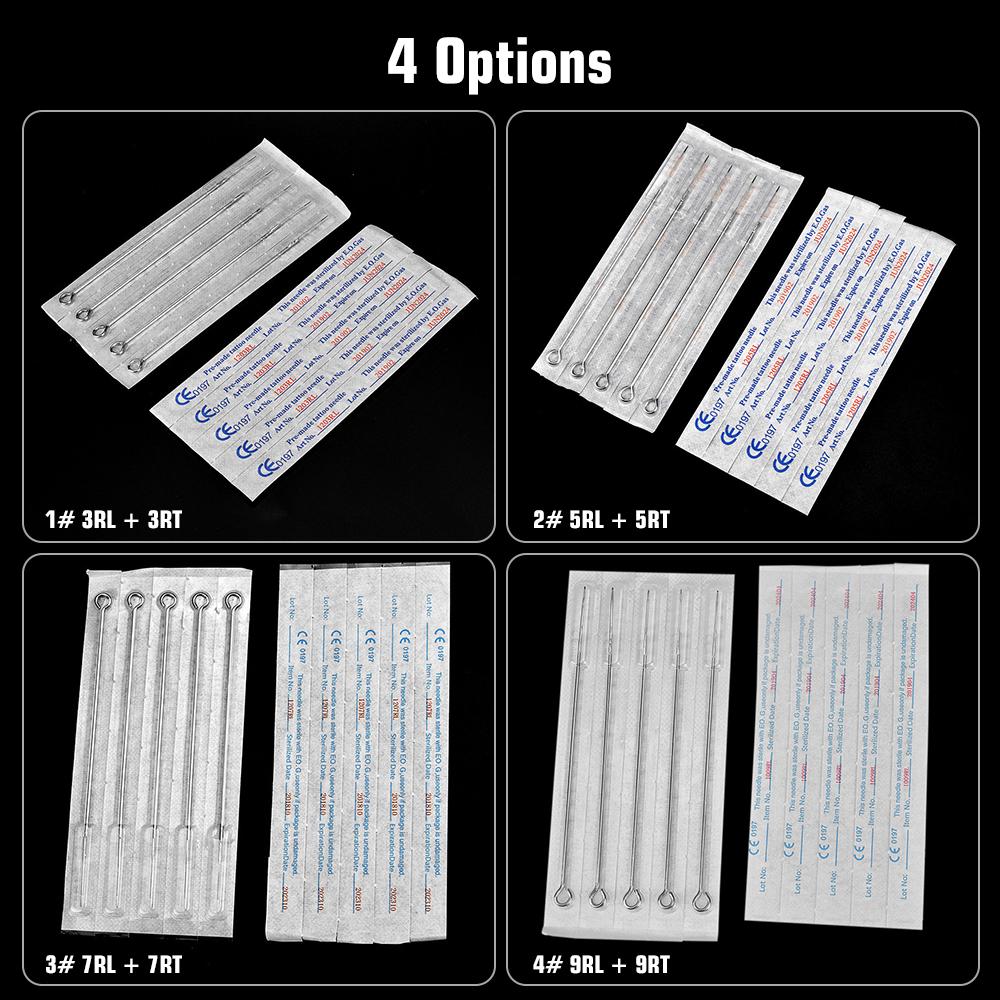 Tattoo Needles & Cartridges Set 20pcs Disposable Tattoo Needles 7RL & 20pcs Tattoo Needles Tubes 7RT Tattoo Tools Kit Tattoo Supplies