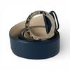 Great Belt Bulgari Bulgari Man Navy Leather Mens 44 39546 Used