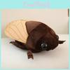 Realistic Brown And Black Cicada Plush Toy Soft Doll For Kids And Home Decoration
