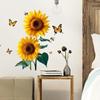 Sunflower Butterfly Bee Wall Sticker for Living Room, Bedroom, Entrance, Cabinet, or Window - MLA151