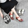Fashion GKTINOO 2025 Summer Women Shoes Genuine Leather Women Pumps Handmade Comfortable Vintage Style High Heels sandals women sandalia