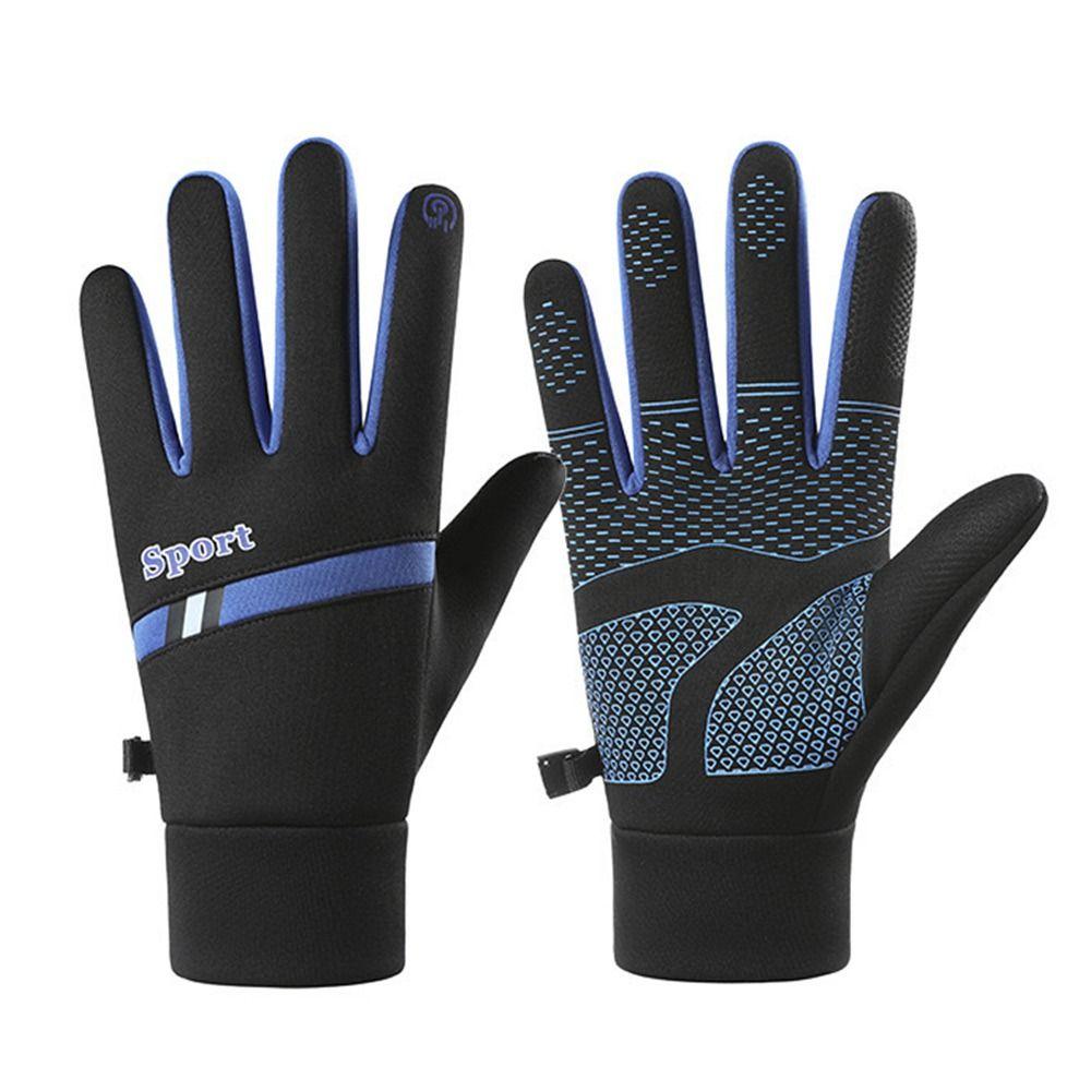 Fashion Warm Winter Gloves Nonslip Lining Fleece Touchscreen Mitten Windproof Sport Cycling Gloves Outdoor