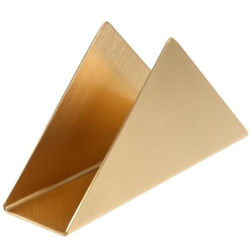 

STOBAZA Napkin Stand, Stylish Stainless Steel Triangular Napkin Holder for Tabletop Use, Decorative Tissue Storage, Suitable for Commercial and Home U