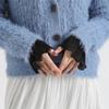 Whhite Detachable Sleeves Cuffs for Women Layer Ruffles Fake Sleeves Elastic Wrist Pleated Wristband False Cuff  Wrist Warmers