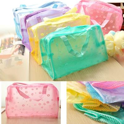 Creative Home Travel Floral Transparent Waterproof Wash Toiletries Pouch