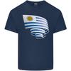 Curled Uruguay Flag Uruguayan Day Football Unisexs Light Cotton Tshirt