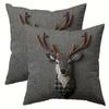 Sofa Pillow Pillowcase Skin-friendly Short Plush Cute Animal Cat Pillow Cover Living Room Cushion Cover Without Core