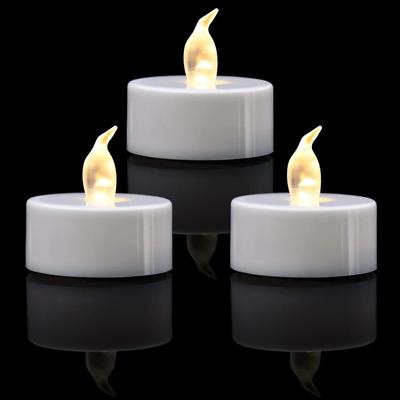 Candlium 12-pakning Varmhvite Flammeløse LED Telys Batteridrevet 200 Timer For Votiv Jubileum Bryllupsdekorasjon