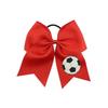 European & American World Cup Football Swallowtail Bow Hair Tie - Children's Hair Accessory