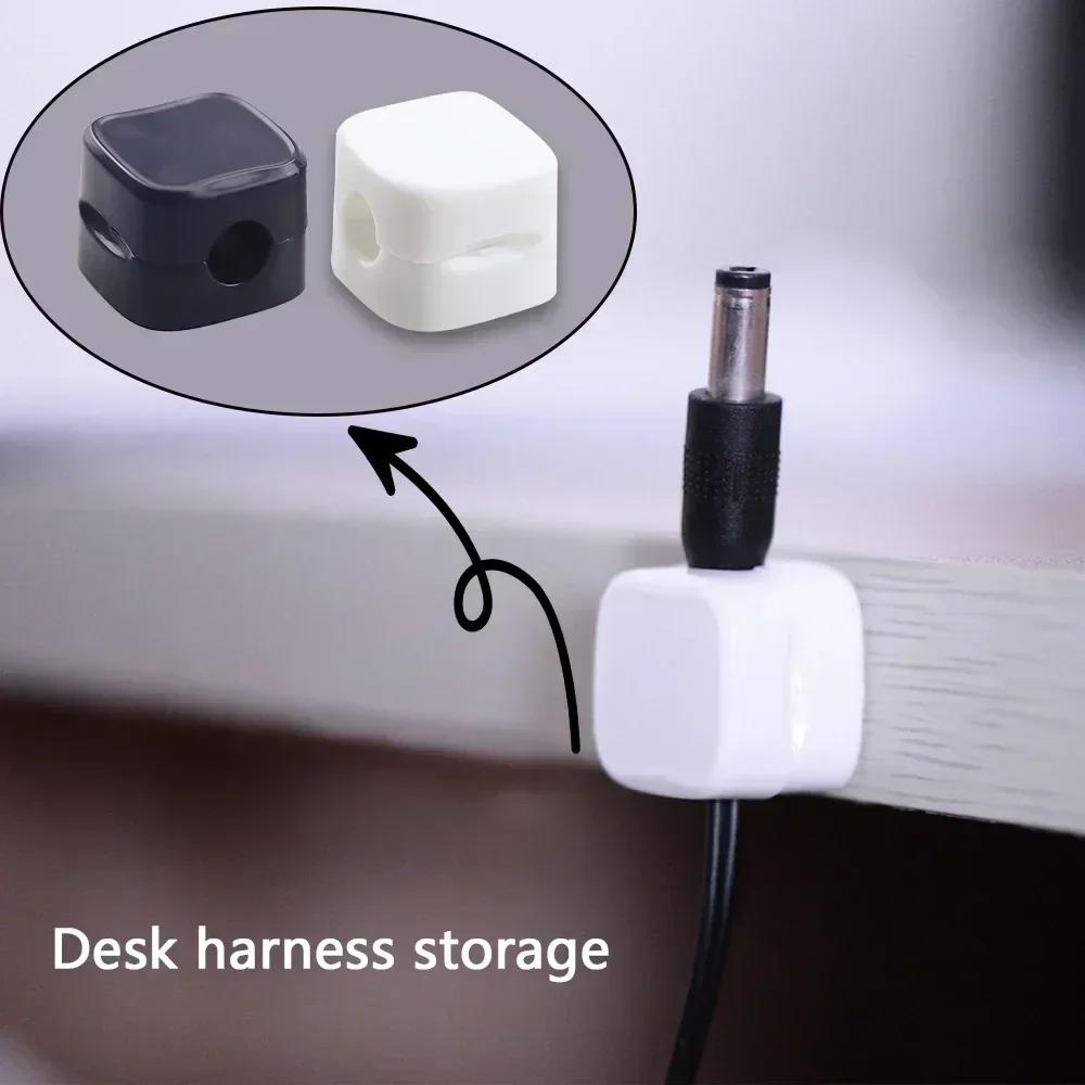Magnetische Telefonkabelclips, Kabel glatt, verstellbarer Kabelhalter, unter dem Schreibtisch, Kabelhalter, Kabel-Organizer-Halter