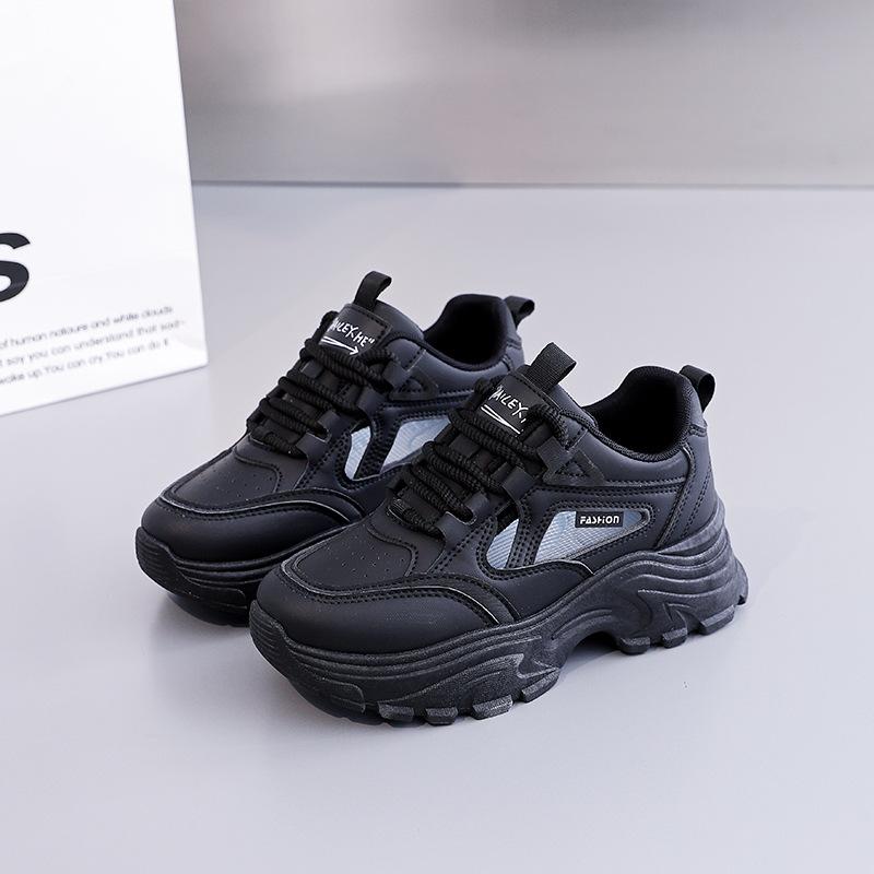 Customized breathable dad shoes women's 2025 summer student running shoes casual thick-soled hollow women's shoes DY-816