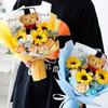 Graduation Sunflower Soap Bouquet with Doctor Bear - Ideal Gift for Classmates & Teachers