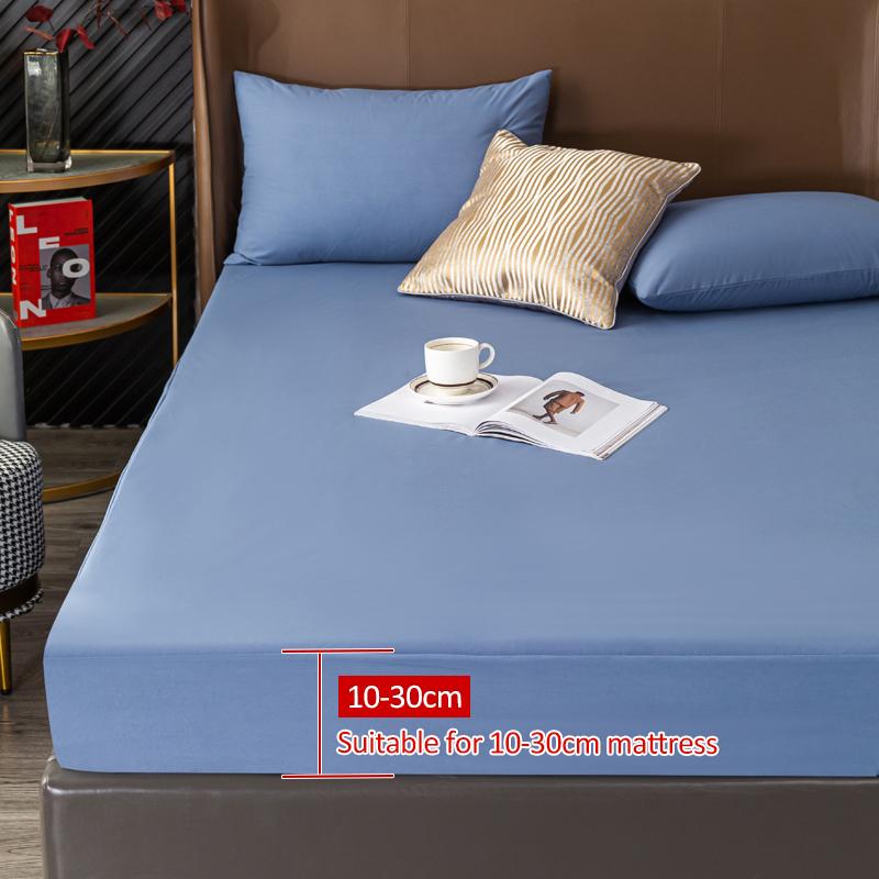 Husă de saltea impermeabilă, matlasare, de culoare solidă, cearșaf de protecție împotriva acarianului (Fara fata de perna)