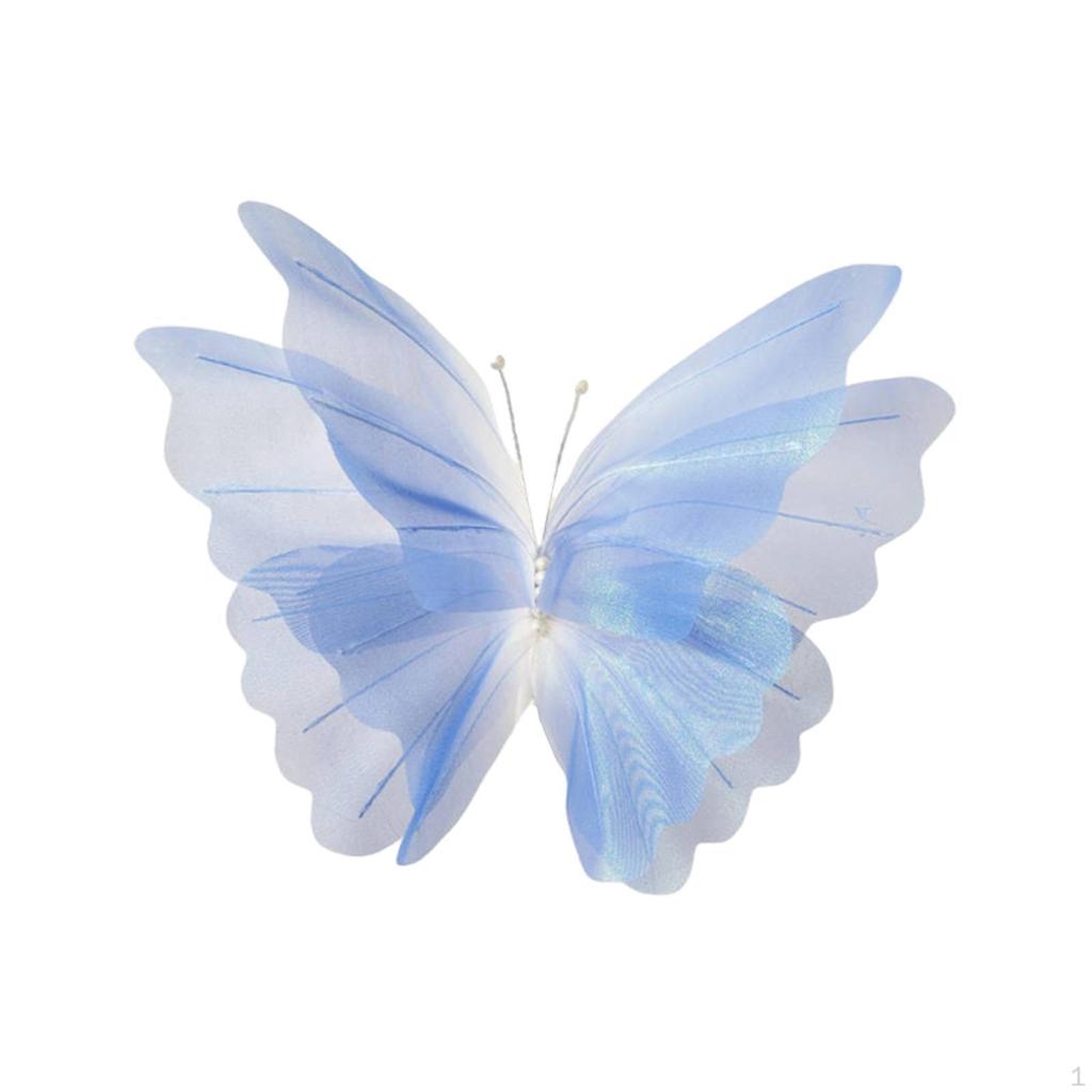 Yarn Artificial Butterfly Decoration 3D Hanging Wall Photo Props for Aisle