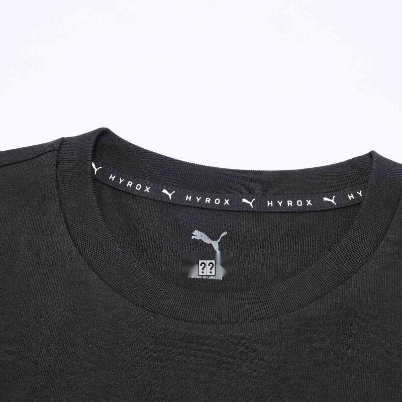 PUMA HYROX Men's Black Pure Cotton Round Neck Sports Vest