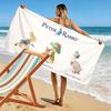 Peter Rabbit Art Print Beach Towel, Large Soft Quick Dry Towel for Beach Camping Swimming