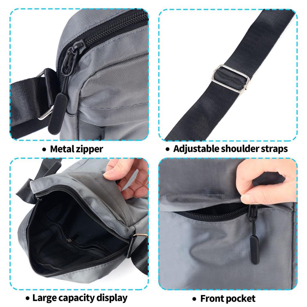 Multifunctional Messenger Bag Oxford Cloth Printable Vertical Portable Mobile Phone Bag Casual And Lightweight Shoulder Bag