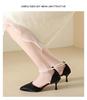 HO French Pearl Strap High Heels Women's Summer Style Pointed Fine Heels Fairy Style Sandals Single Shoes 2026