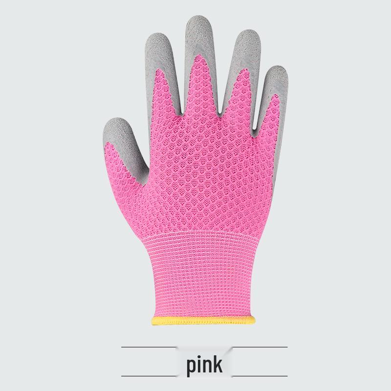 Children's Durable Nitrile Gardening Gloves for Safety and Non-Slip Grip