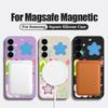 Buntes Sternenmuster Hülle für Samsung Galaxy S25 Ultra S24 S23 S22 Plus S21 S25 FE Magnetisch Für Magsafe Weiche Silikonhülle