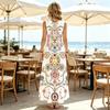 Women's Sleeveless Maxi Dress,Summer Casual Floral Dress,Lightweight Flowy,Versatile for Daily Wear & Vacation