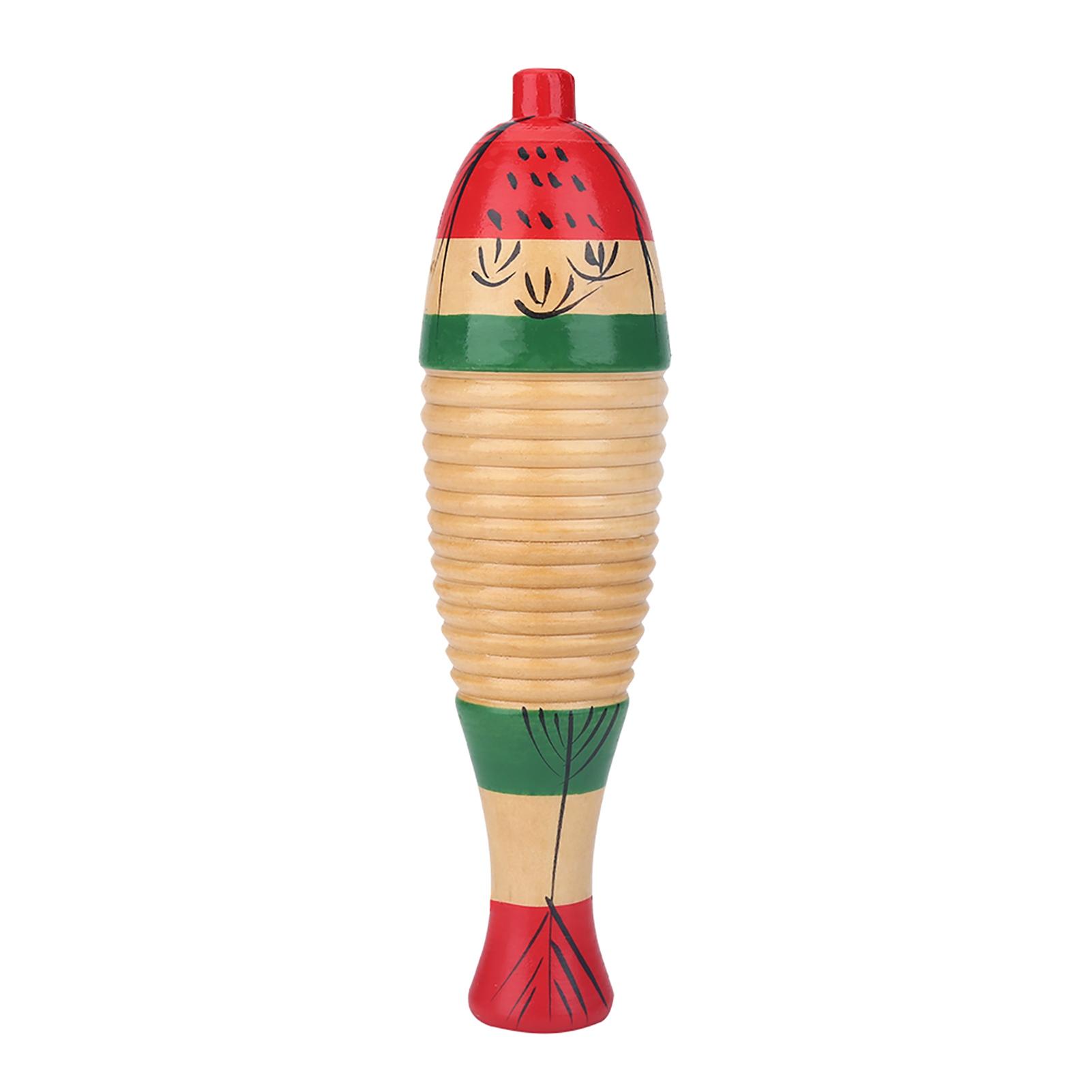 

Деревянный красочный рыбный музыкальный ударный инструмент Guiro для детей