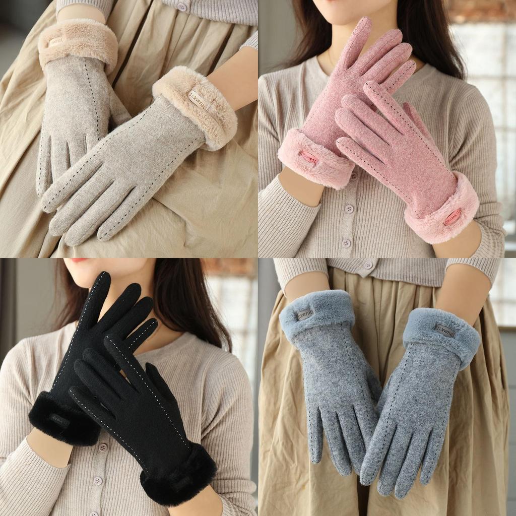 Cashmere Womens Touch Screen Gloves For Winter Warmth With Windproof Protection For Commuting