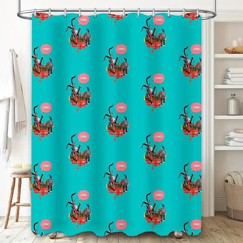Shower Curtain Vintage Floral Botanical Rustic Farmhouse Bathroom Decor Washable Waterproof Home Textile Accessories