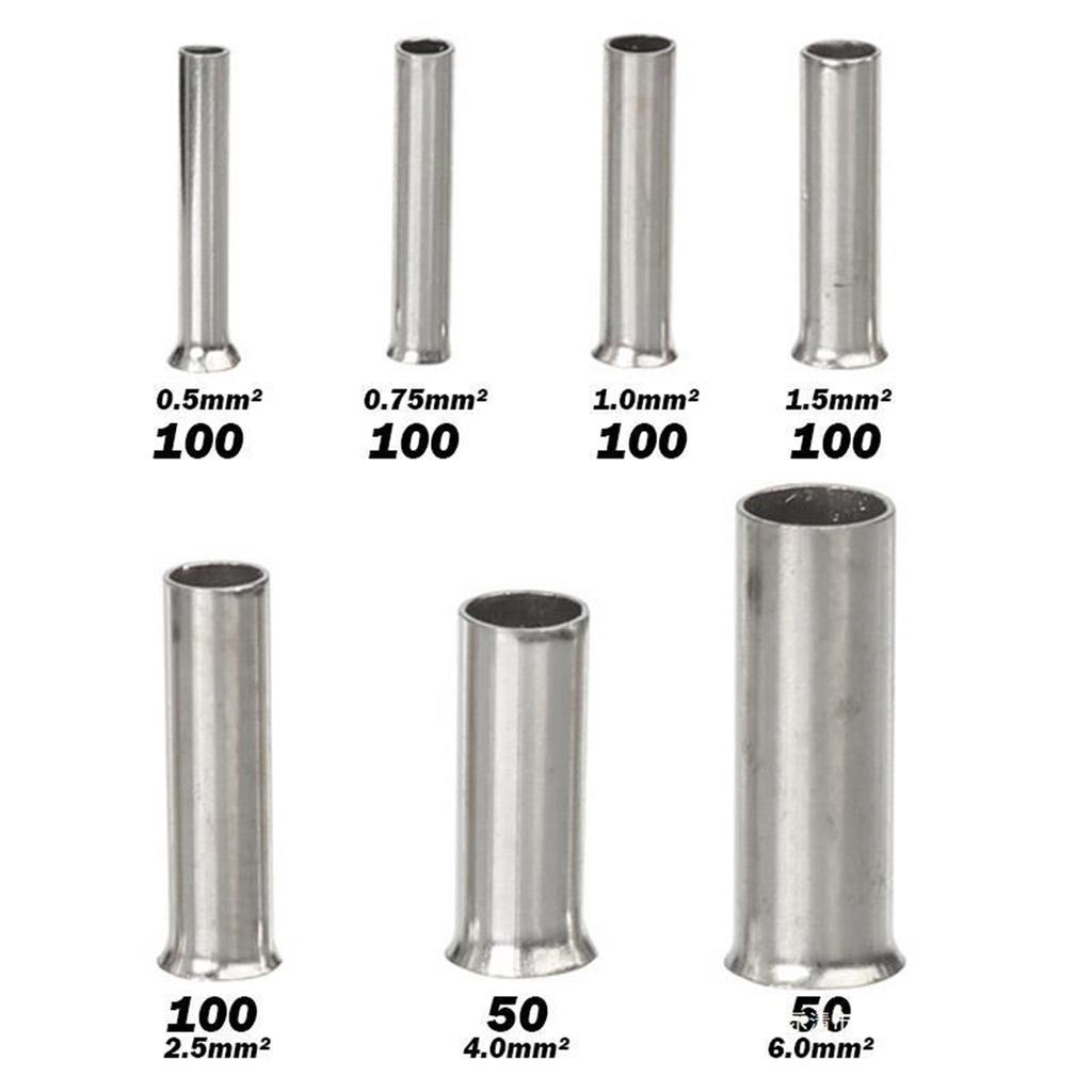 5-6.0mm2 Kabelverbinder-Set mit Aufbewahrungsbox Hochwertiges Aderendhülsen-Sortiment 600-teiliges Set für Drahtverbindungen