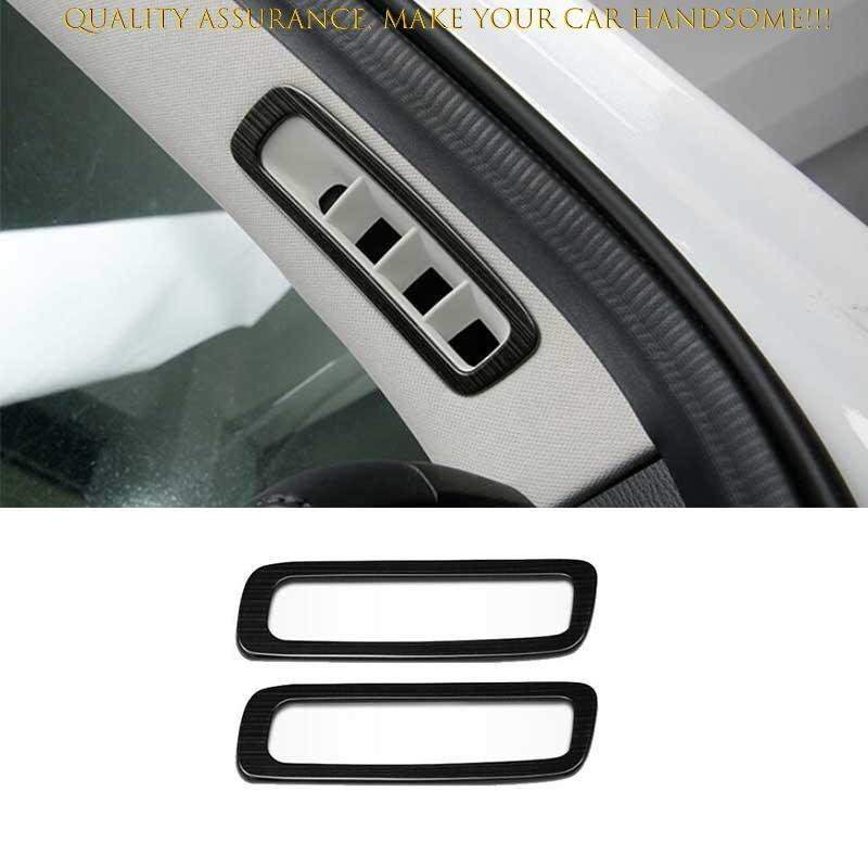 For Mazda CX-5 2017-2024 Black Titanium A Pillar Air Outlet Vent Frame Trim 2PCS