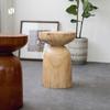 Modern minimalist solid wood pier log stump stool designer creative round stool homestay decoration tree stump stool