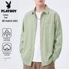 PLAYBOY Men's Cotton Casual Long Sleeve Shirt Jacket