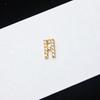 Copper-Plated Gold Micro-Inlaid Diamond English Letter Pendant: 26 Charm Options for Necklaces or Earrings