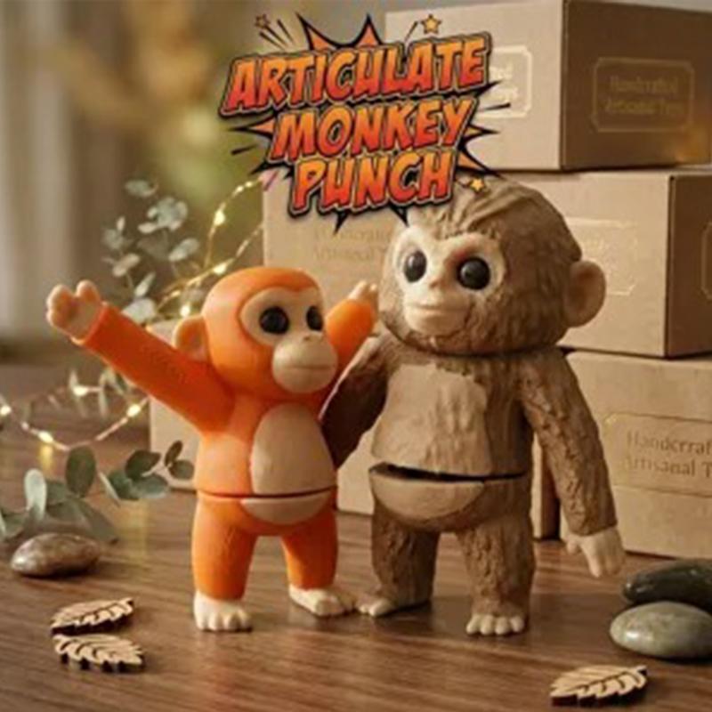 3d Printed Protect Punch The Monkey Sculptures & Figurines Orangutan Doll Pendant Boxing Monkey Bag Keychain Home Decor Items