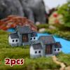 New 2PCS Ancient City Gate Chinese Archway Succulent Basin Decoration Accessories Moss Micro Landscape Ecological Bottle Decoration