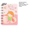 Portable Notebook Mini Cartoon Spiral Notebook, 80 Pages Pocket Small Smooth Page Turning Journal for Study Notes Cute Diary
